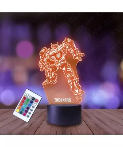 Lampka Nocna 3D LED LAMP Transformers Bumblebee