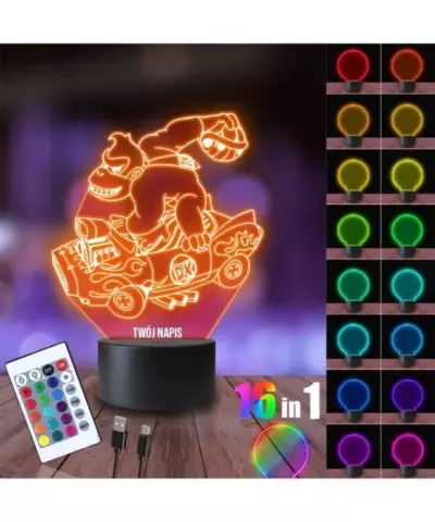 Lampka Nocna 3D LED LAMP Super Mario Donkey Kong