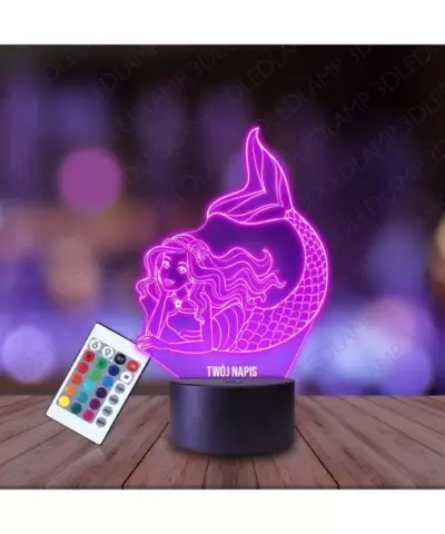 Lampka Nocna 3D LED LAMP Barbie Syrenka