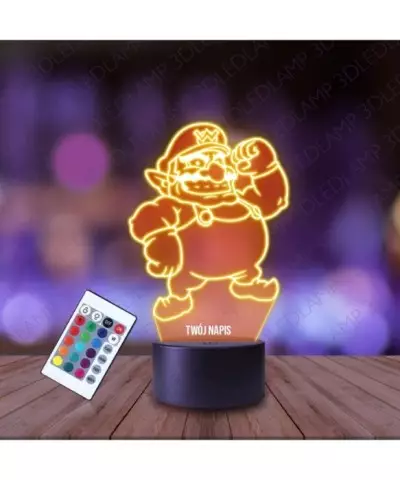 Lampka Nocna 3D LED LAMP Mario Wario