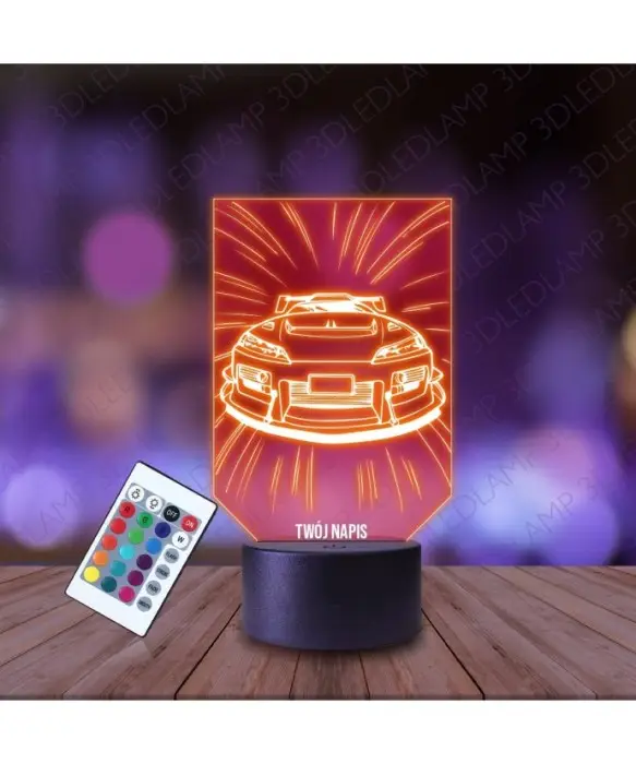 Lampka Nocna 3D LED LAMP Szybcy i Wściekli Auto