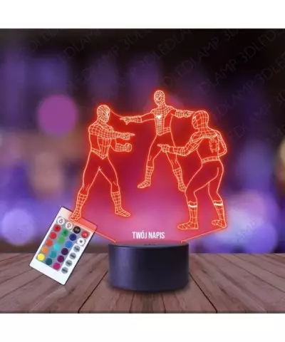 Lampka Nocna 3D LED LAMP Spiderman Mem