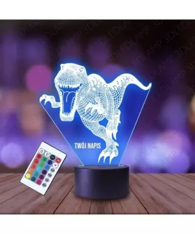 Lampka Nocna 3D LED LAMP T-Rex Dinozaur Park Jurajski