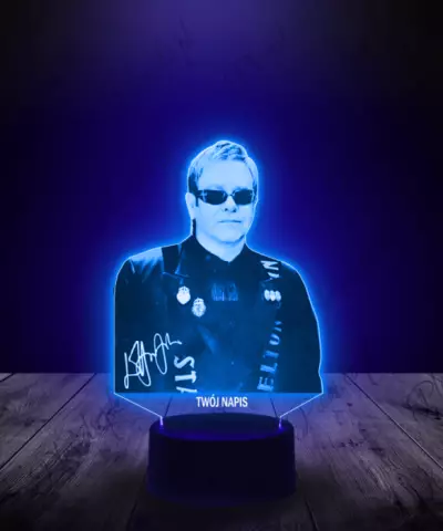 Lampka LED 3D Piosenkarz Elton John