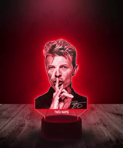 Lampka LED 3D Piosenkarz David Bowie