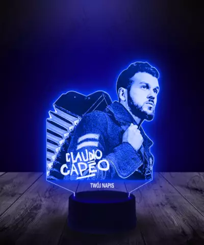 Lampka LED 3D Piosenkarz Claudio Capéo