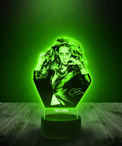 Lampka LED 3D Piosenkarka Celine Dion - 3