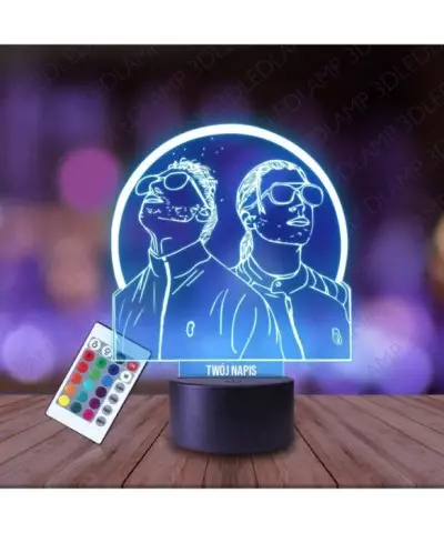 Lampka Nocna 3D LED LAMP Raper PNL Zespół Postacie