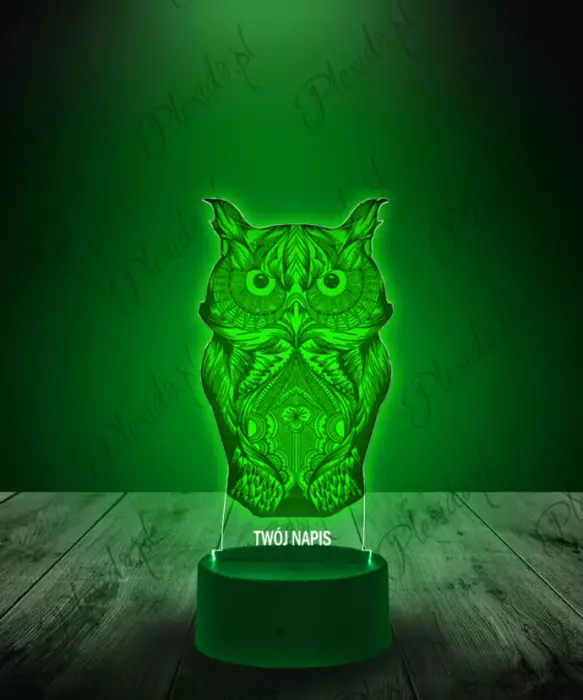Lampka LED 3D Plexido Sowa