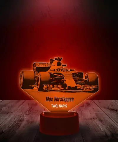 Lampka LED 3D Plexido Verstappen Formuła 1