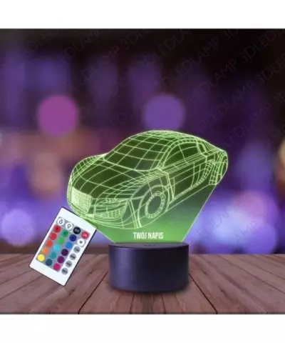Lampka Nocna 3D LED LAMP Samochód Audi Futurystyczne