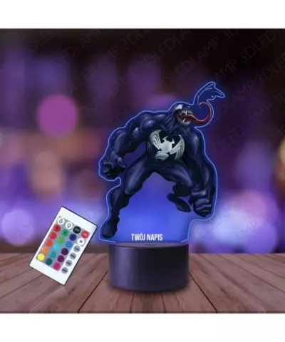 Lampka Nocna 3D LED LAMP z Nadrukiem Venom