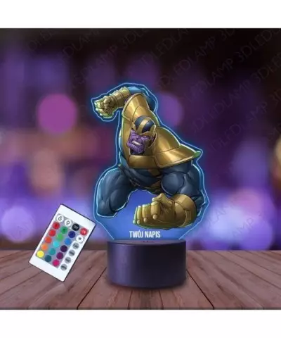 Lampka Nocna 3D LED LAMP z Nadrukiem Thanos Marvel