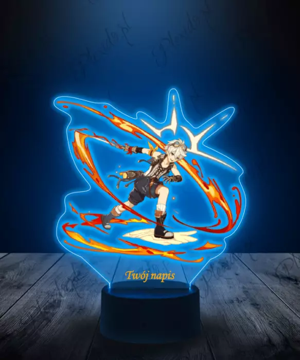 Lampka LED Plexido z Nadrukiem Genshin Impact Benett