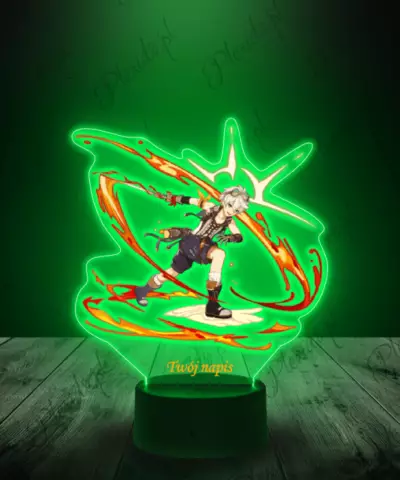 Lampka LED Plexido z Nadrukiem Genshin Impact Benett