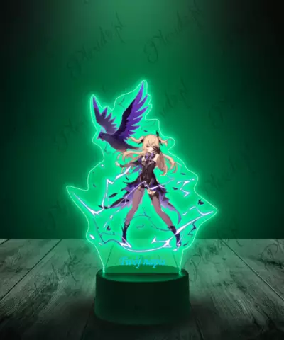 Lampka LED Plexido z Nadrukiem Genshin Impact Fischl