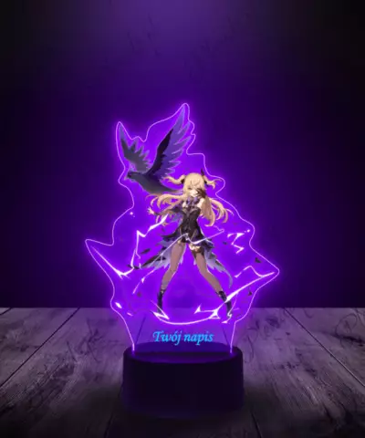 Lampka LED Plexido z Nadrukiem Genshin Impact Fischl