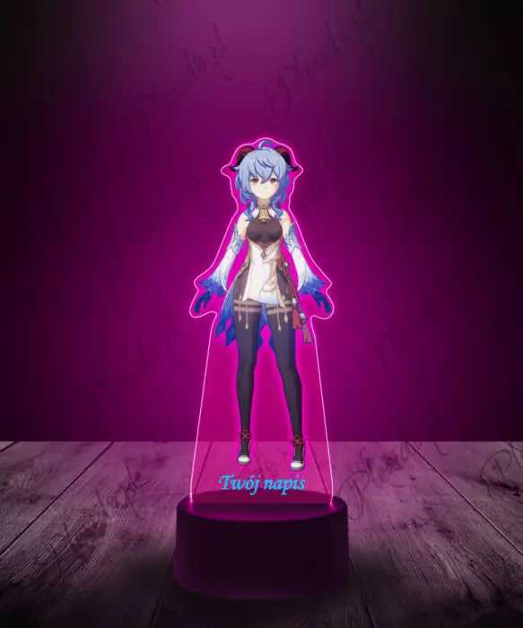 Lampka LED Plexido z Nadrukiem Genshin Impact Ganyu