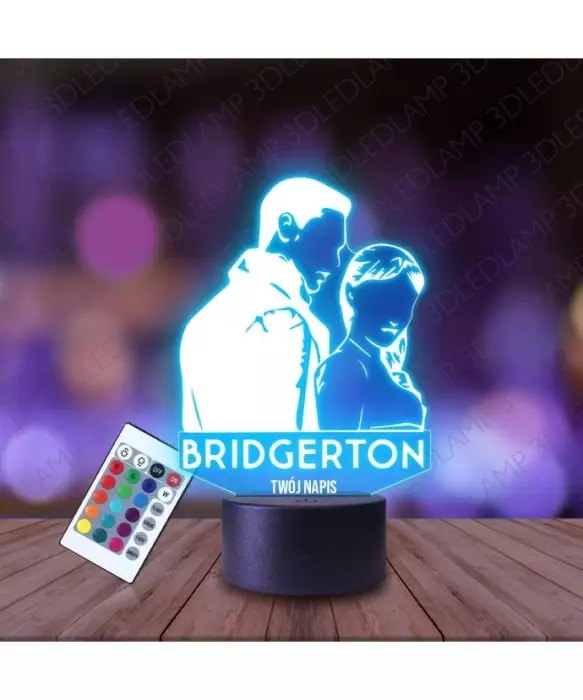 Lampka Nocna 3D LED LAMP Bridgerton Bridgertonowie