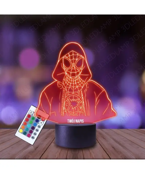 Lampka Nocna 3D LED LAMP Spider-Man Uniwersum