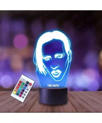 Lampka Nocna 3D LED LAMP Marilyn Manson
