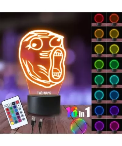 Lampka Nocna 3D LED LAMP LOL Mem