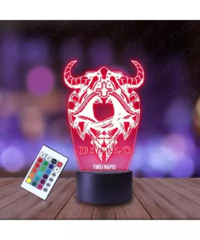 Lampka Nocna 3D LED LAMP Diablo Eye