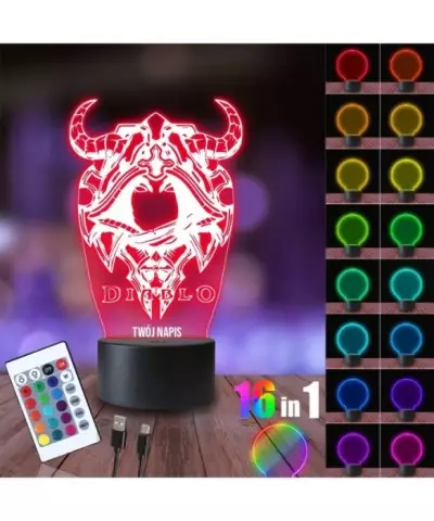 Lampka Nocna 3D LED LAMP Diablo Eye