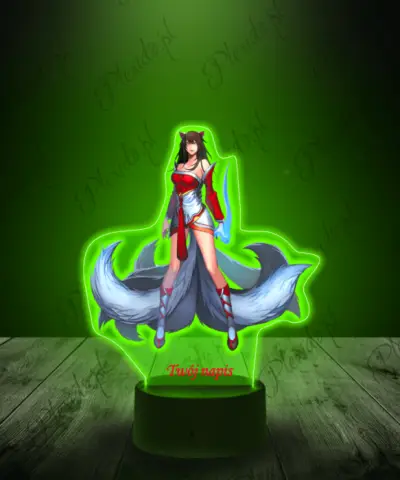 Lampka LED Plexido z Nadrukiem League of Legends Ahri Ogon