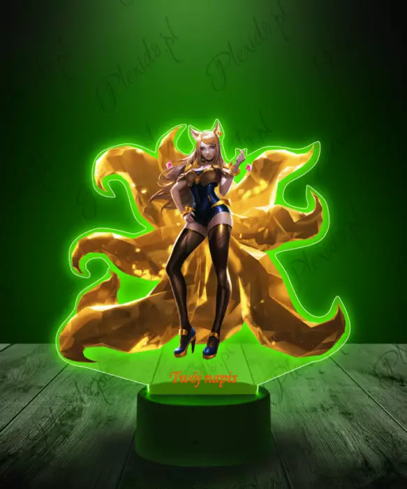 Lampka LED Plexido z Nadrukiem League of Legends Ahri KDA