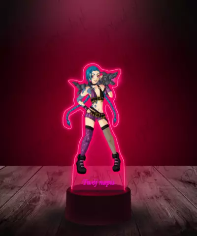 Lampka LED Plexido z Nadrukiem League of Legends Jinx