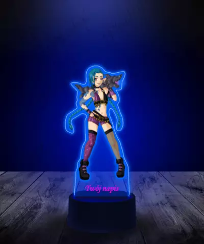 Lampka LED Plexido z Nadrukiem League of Legends Jinx