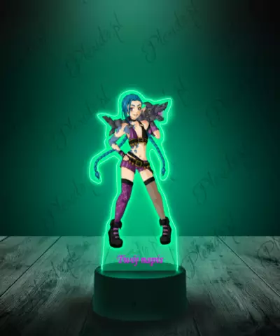 Lampka LED Plexido z Nadrukiem League of Legends Jinx