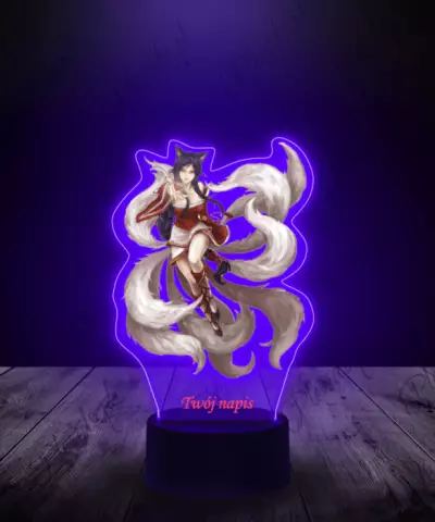 Lampka LED Plexido z Nadrukiem League of Legends Ahri Serca