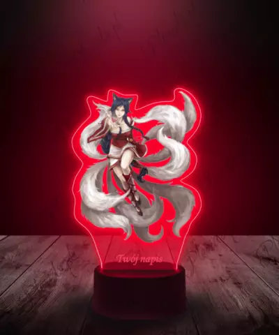 Lampka LED Plexido z Nadrukiem League of Legends Ahri Serca