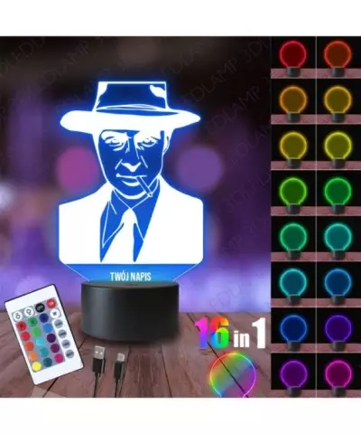 Lampka Nocna 3D LED LAMP Robert Oppenheimer