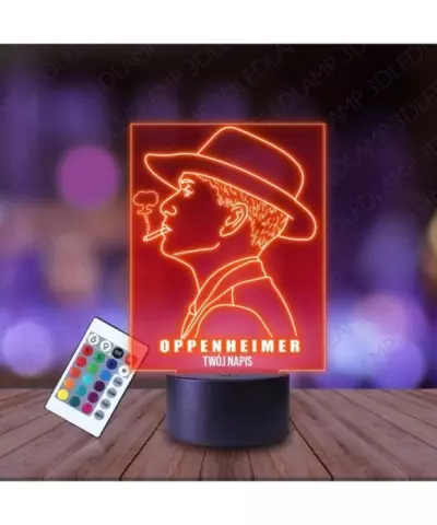Lampka Nocna 3D LED LAMP Robert Oppenheimer Profil