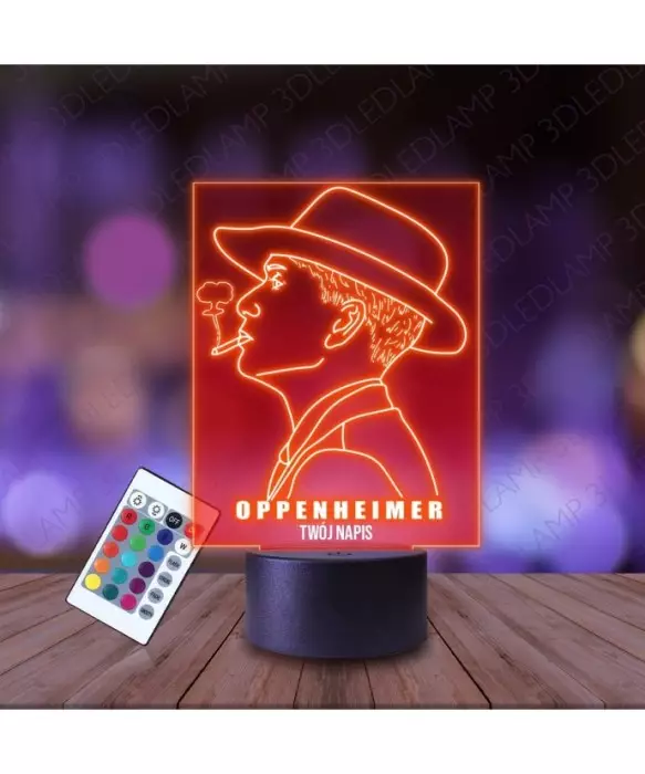 Lampka Nocna 3D LED LAMP Robert Oppenheimer Profil