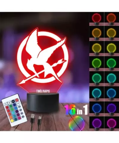 Lampka Nocna 3D LED LAMP Igrzyska Śmierci