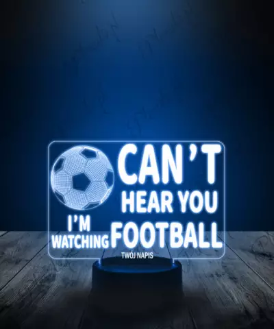 Lampka LED 3D Plexido Piłka Nożna Football