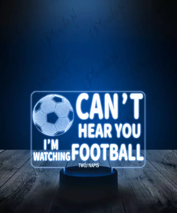 Lampka LED 3D Plexido Piłka Nożna Football