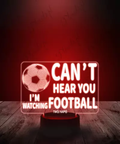 Lampka LED 3D Plexido Piłka Nożna Football