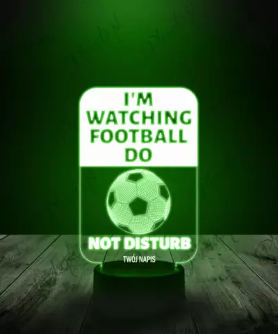 Lampka LED 3D Plexido Piłka Nożna Football Napisy