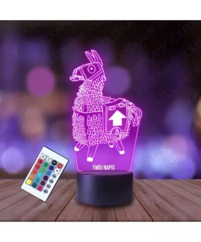 Lampka Nocna 3D LED LAMP Fortnite Lama