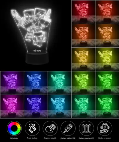 Lampka LED 3D Piosenkarka Ariana Grande