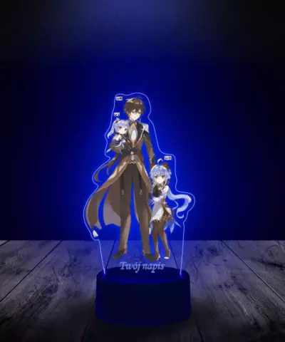 Lampka LED Plexido z Nadrukiem Genshin Impact Keqing - 2