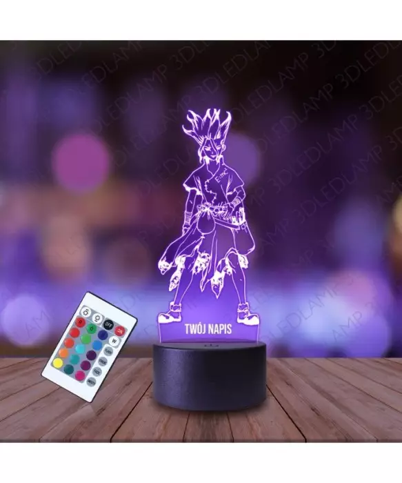 Lampka Nocna 3D LED LAMP Dr. Stone Senku Ishigami