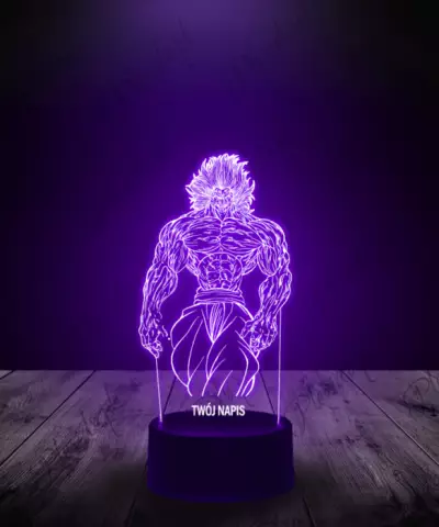 Lampka LED 3D Plexido Baki Hanma Yujiro - 3