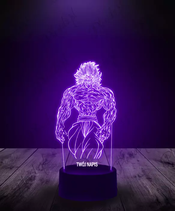 Lampka LED 3D Plexido Baki Hanma Yujiro - 3