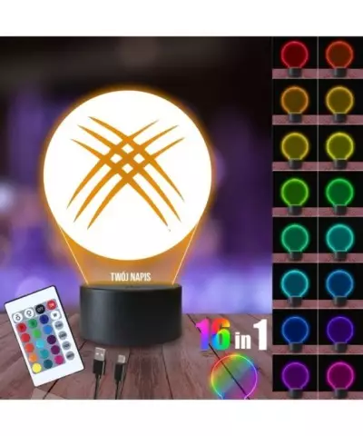 Lampka Nocna 3D LED LAMP Wolverine